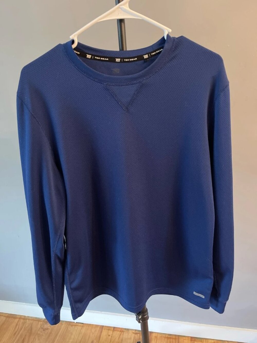 Tek Gear - Men’s long sleeve workout shirt. Tagged Medium, fits like a large